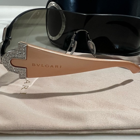 Bvlgari Women\'s Sunglasses - Black and Silver main image 8